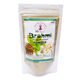 Brahmi Powder from 3G Organic Bacopa monnieri 100gms Premium
